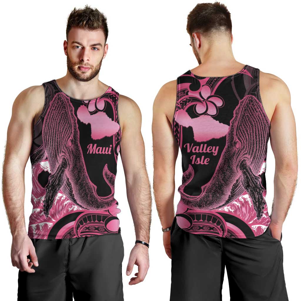 Aloha Hawaii Maui Men Tank Top Valley Isle Humpback Whale Black LT14 - Polynesian Pride