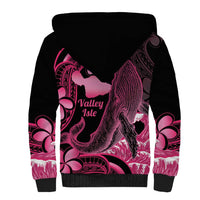 Aloha Hawaii Maui Sherpa Hoodie Valley Isle Humpback Whale Black LT14 - Polynesian Pride