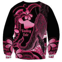 Aloha Hawaii Maui Sweatshirt Valley Isle Humpback Whale Black LT14 - Polynesian Pride