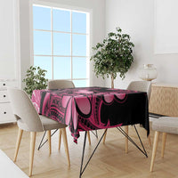 Aloha Hawaii Maui Tablecloth Valley Isle Humpback Whale Black LT14 - Polynesian Pride