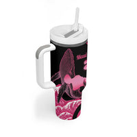 Aloha Hawaii Maui Tumbler With Handle Valley Isle Humpback Whale Black LT14 - Polynesian Pride