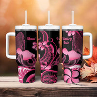 Aloha Hawaii Maui Tumbler With Handle Valley Isle Humpback Whale Black LT14 - Polynesian Pride