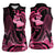 Aloha Hawaii Maui Women Sleeveless Polo Shirt Valley Isle Humpback Whale Black