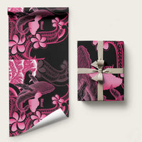 Aloha Hawaii Maui Wrapping Paper Valley Isle Humpback Whale Black LT14 58" × 23" Black - Polynesian Pride