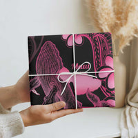 Aloha Hawaii Maui Wrapping Paper Valley Isle Humpback Whale Black LT14 - Polynesian Pride