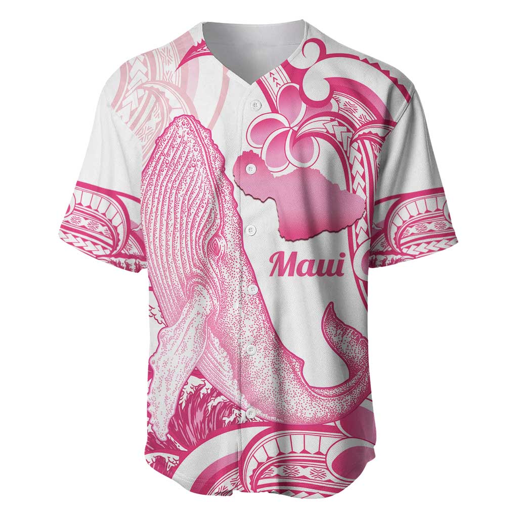 Aloha Hawaii Maui Baseball Jersey Valley Isle Humpback Whale White