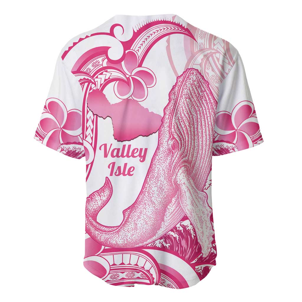 Aloha Hawaii Maui Baseball Jersey Valley Isle Humpback Whale White
