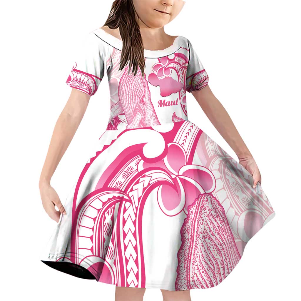 Aloha Hawaii Maui Family Matching Off Shoulder Short Dress and Hawaiian Shirt Valley Isle Humpback Whale White