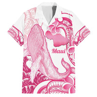 Aloha Hawaii Maui Hawaiian Shirt Valley Isle Humpback Whale White LT14 White - Polynesian Pride