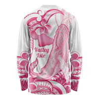 Aloha Hawaii Maui Long Sleeve Shirt Valley Isle Humpback Whale White LT14 - Polynesian Pride