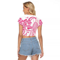 Aloha Hawaii Maui Raglan Cropped T Shirt Valley Isle Humpback Whale White LT14 - Polynesian Pride