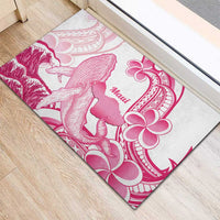 Aloha Hawaii Maui Rubber Doormat Valley Isle Humpback Whale White LT14 - Polynesian Pride