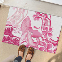 Aloha Hawaii Maui Rubber Doormat Valley Isle Humpback Whale White LT14 - Polynesian Pride