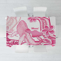 Aloha Hawaii Maui Tablecloth Valley Isle Humpback Whale White LT14 White - Polynesian Pride