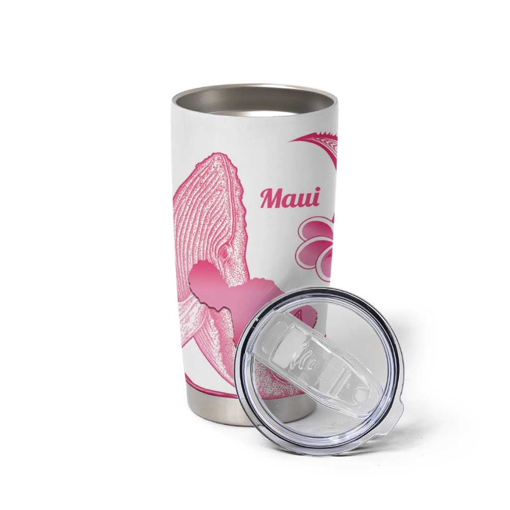 Aloha Hawaii Maui Tumbler Cup Valley Isle Humpback Whale White