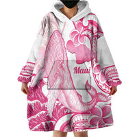 Aloha Hawaii Maui Wearable Blanket Hoodie Valley Isle Humpback Whale White LT14 - Polynesian Pride