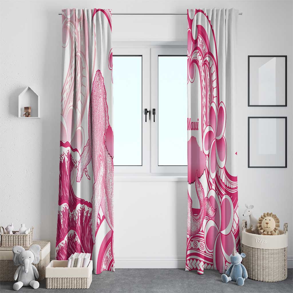 Aloha Hawaii Maui Window Curtain Valley Isle Humpback Whale White LT14 - Polynesian Pride