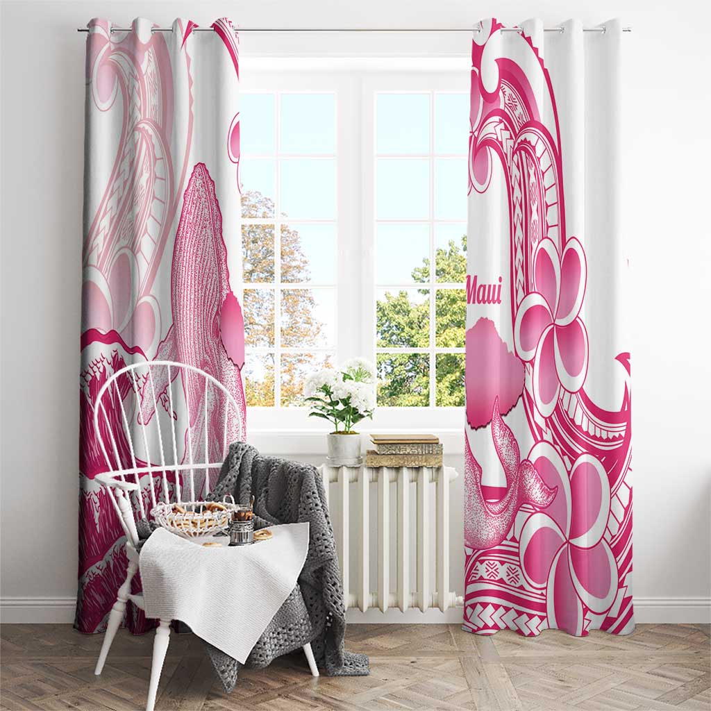 Aloha Hawaii Maui Window Curtain Valley Isle Humpback Whale White LT14 - Polynesian Pride