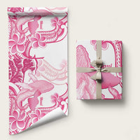 Aloha Hawaii Maui Wrapping Paper Valley Isle Humpback Whale White LT14 58" × 23" White - Polynesian Pride