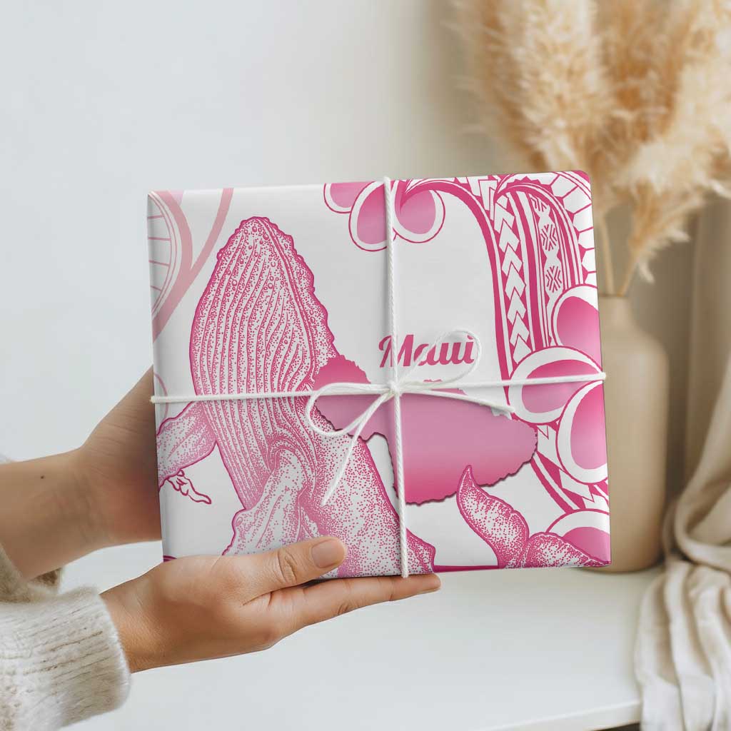 Aloha Hawaii Maui Wrapping Paper Valley Isle Humpback Whale White LT14 - Polynesian Pride