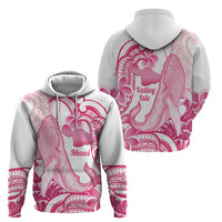 Aloha Hawaii Maui Zip Hoodie Valley Isle Humpback Whale White