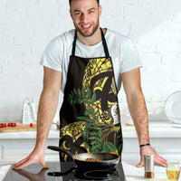 Yellow New Zealand Kowhai And Piwakawaka Apron Maori Ngaru Paua Shell - Polynesian Pride