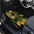 Yellow New Zealand Kowhai And Piwakawaka Car Mats Maori Ngaru Paua Shell