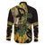 Yellow New Zealand Kowhai And Piwakawaka Family Matching Off Shoulder Maxi Dress and Hawaiian Shirt Maori Ngaru Paua Shell