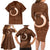 Vanuatu Indipendens Dei Family Matching Long Sleeve Bodycon Dress and Hawaiian Shirt Yumi 44th Sand Drawing Turtle Mix Lapita