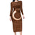 Vanuatu Indipendens Dei Family Matching Long Sleeve Bodycon Dress and Hawaiian Shirt Yumi 44th Sand Drawing Turtle Mix Lapita