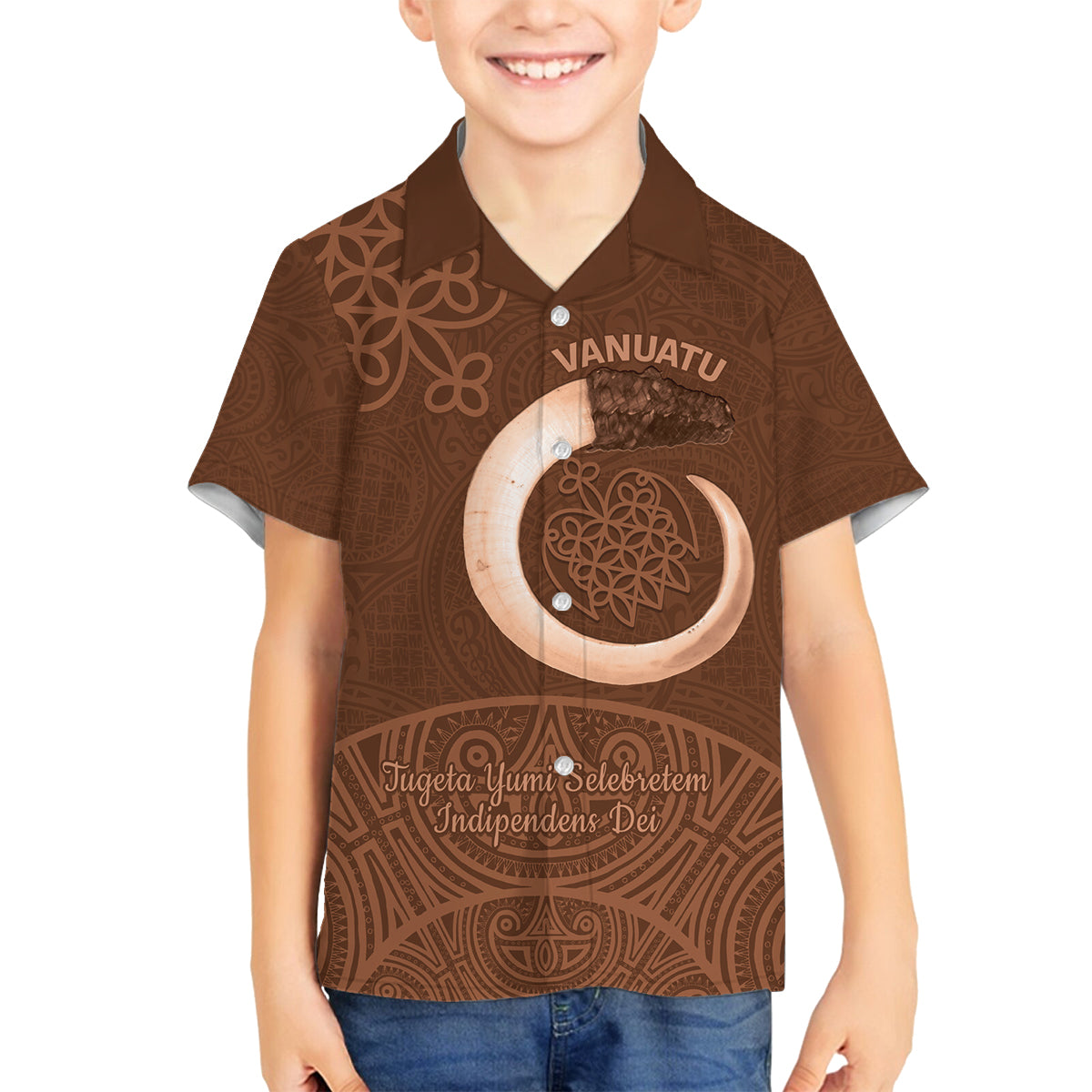 Vanuatu Indipendens Dei Family Matching Tank Maxi Dress and Hawaiian Shirt Yumi 44th Sand Drawing Turtle Mix Lapita