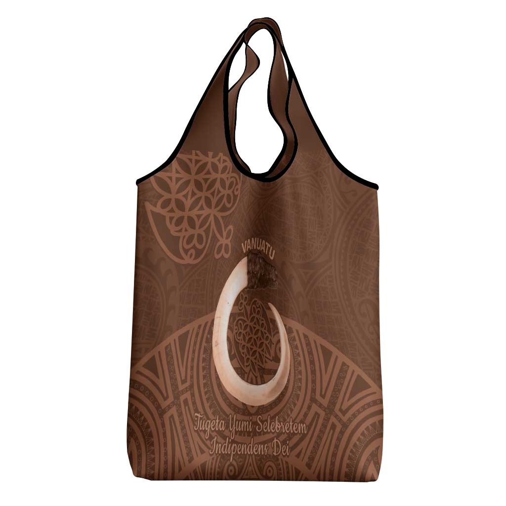 Vanuatu Indipendens Dei Grocery Bag Yumi Sand Drawing Turtle Mix Lapita LT14 - Polynesian Pride