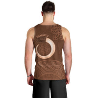 Vanuatu Indipendens Dei Men Tank Top Yumi Sand Drawing Turtle Mix Lapita LT14 - Polynesian Pride