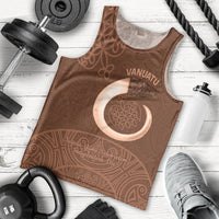 Vanuatu Indipendens Dei Men Tank Top Yumi Sand Drawing Turtle Mix Lapita LT14 - Polynesian Pride