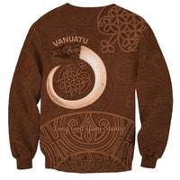 Vanuatu Indipendens Dei Sweatshirt Yumi Sand Drawing Turtle Mix Lapita LT14 - Polynesian Pride