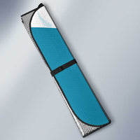 Custom New Zealand Silver Fern Football Auto Sun Shade Come On All White - Polynesian Pride