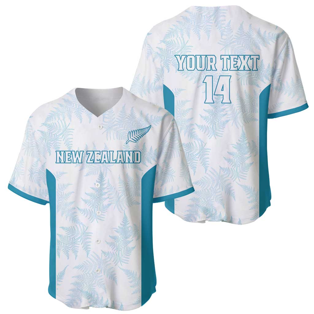 Custom New Zealand Silver Fern Football Baseball Jersey Come On All White
