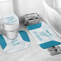 Custom New Zealand Silver Fern Football Bathroom Set Come On All White - Polynesian Pride