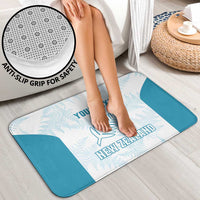 Custom New Zealand Silver Fern Football Bathroom Set Come On All White - Polynesian Pride