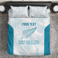 Custom New Zealand Silver Fern Football Bedding Set Come On All White