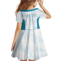 Custom New Zealand Silver Fern Football Family Matching Long Sleeve Bodycon Dress and Hawaiian Shirt Come On All White