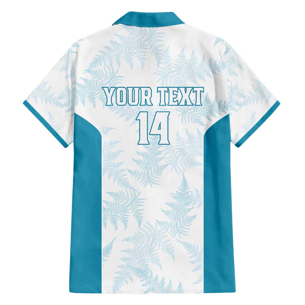 Custom New Zealand Silver Fern Football Family Matching Off Shoulder Maxi Dress and Hawaiian Shirt Come On All White