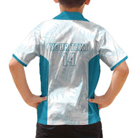 Custom New Zealand Silver Fern Football Family Matching Summer Maxi Dress and Hawaiian Shirt Come On All White