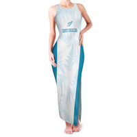 Custom New Zealand Silver Fern Football Family Matching Tank Maxi Dress and Hawaiian Shirt Come On All White