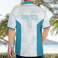 Custom New Zealand Silver Fern Football Hawaiian Shirt Come On All White