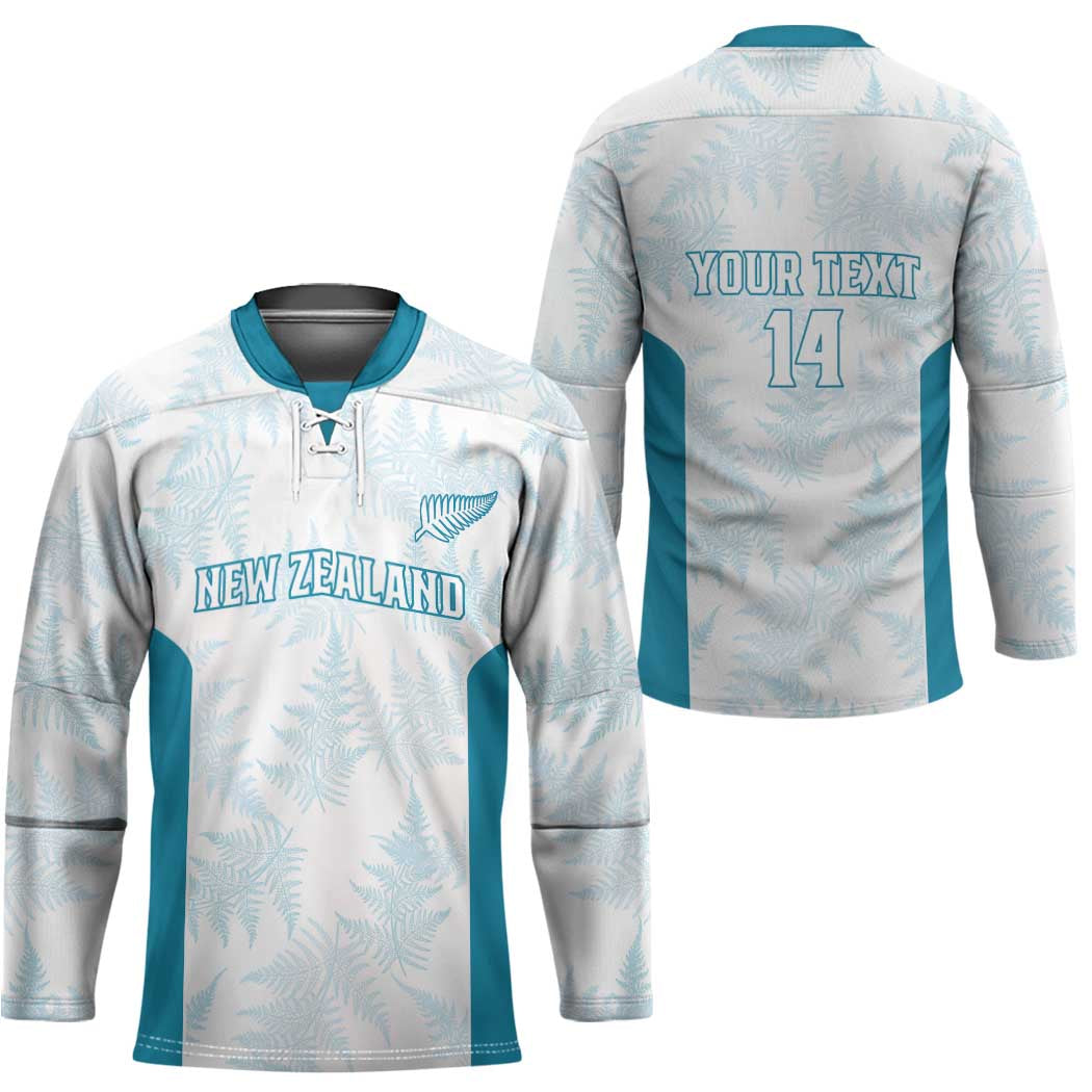 Custom New Zealand Silver Fern Football Hockey Jersey Come On All White - Polynesian Pride