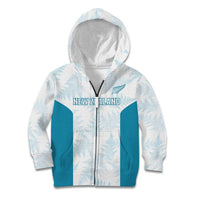 Custom New Zealand Silver Fern Football Kid Hoodie Come On All White