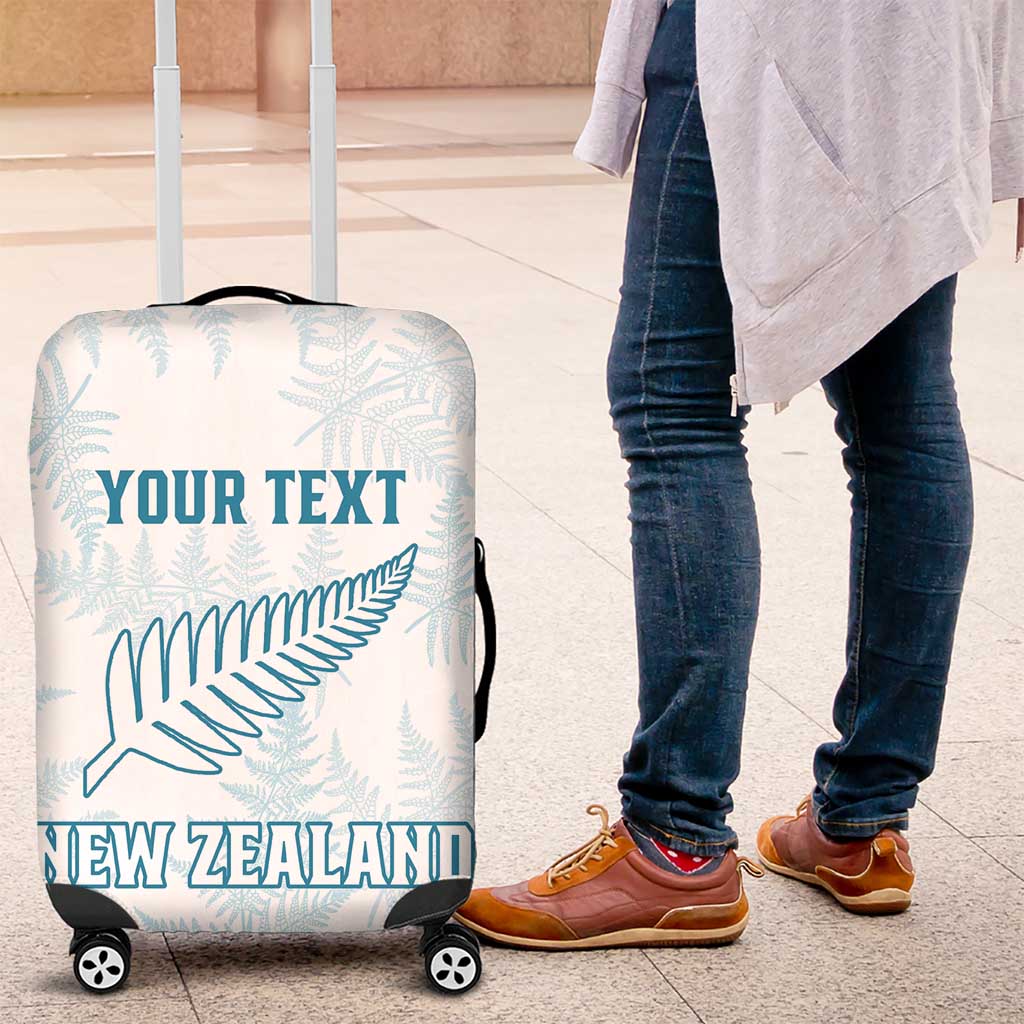 Custom New Zealand Silver Fern Football Luggage Cover Come On All White