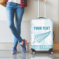 Custom New Zealand Silver Fern Football Luggage Cover Come On All White