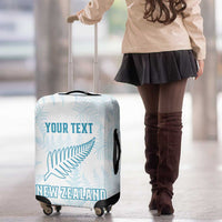 Custom New Zealand Silver Fern Football Luggage Cover Come On All White